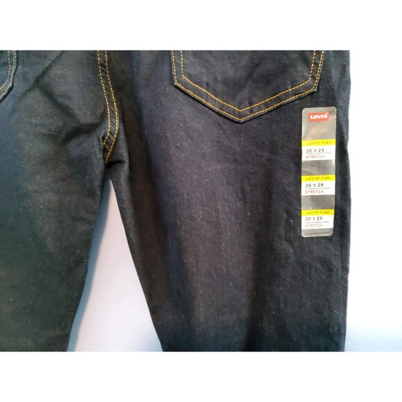 Levis Mens 519 Extreme Skinny Jeans Stretch Dark Wash W38 L29 - Picture 6 of 11